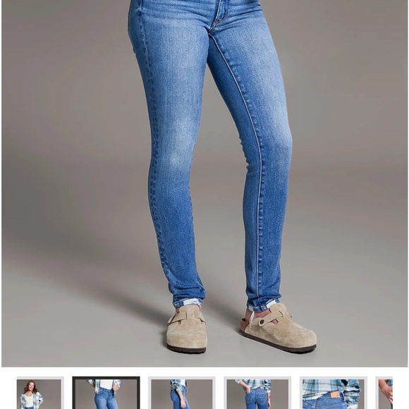 BKE Women's Light Blue Denim Overalls - Picture 4 of 5